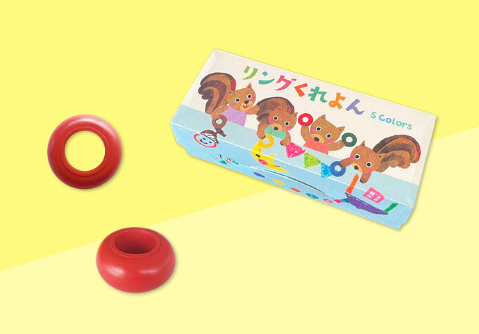 KOKUYO - Give Me a Ring Crayon Set - 5 pcs