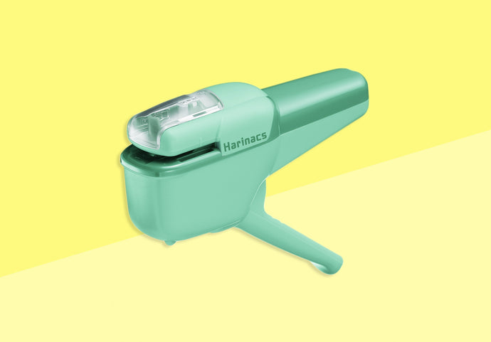 KOKUYO - Harinacs - Stapleless Stapler Cut - Blue/Green