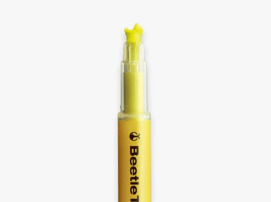 KOKUYO - Beetletip 3-Wege-Textmarker - Gelb