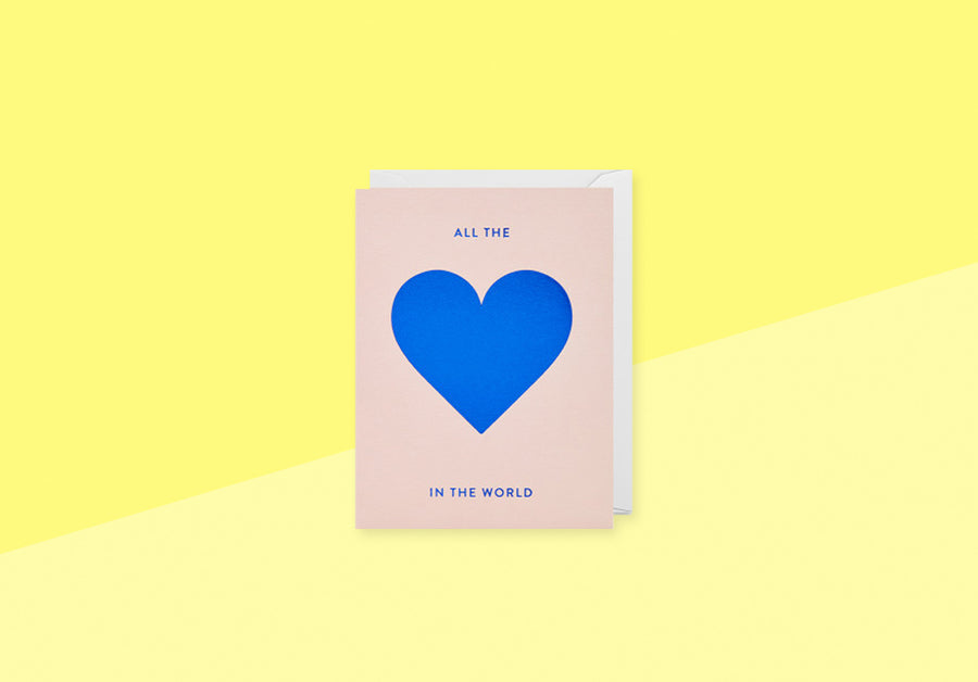 Kelly Hyatt - Mini Grußkarte - All the love in the world