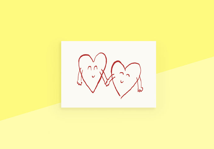 L'ATELIER SAMEDI - Postcard - Two Hearts
