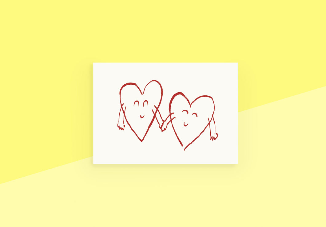 L'ATELIER SAMEDI - Postcard - Two Hearts