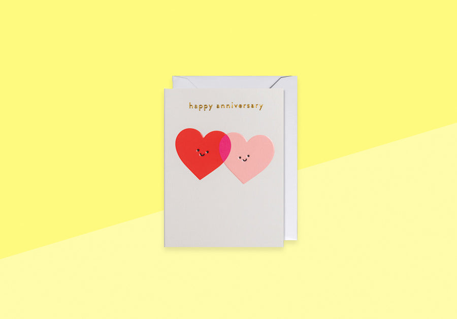 LAGOM COZY - Mini Greeting Card - Happy Anniversary