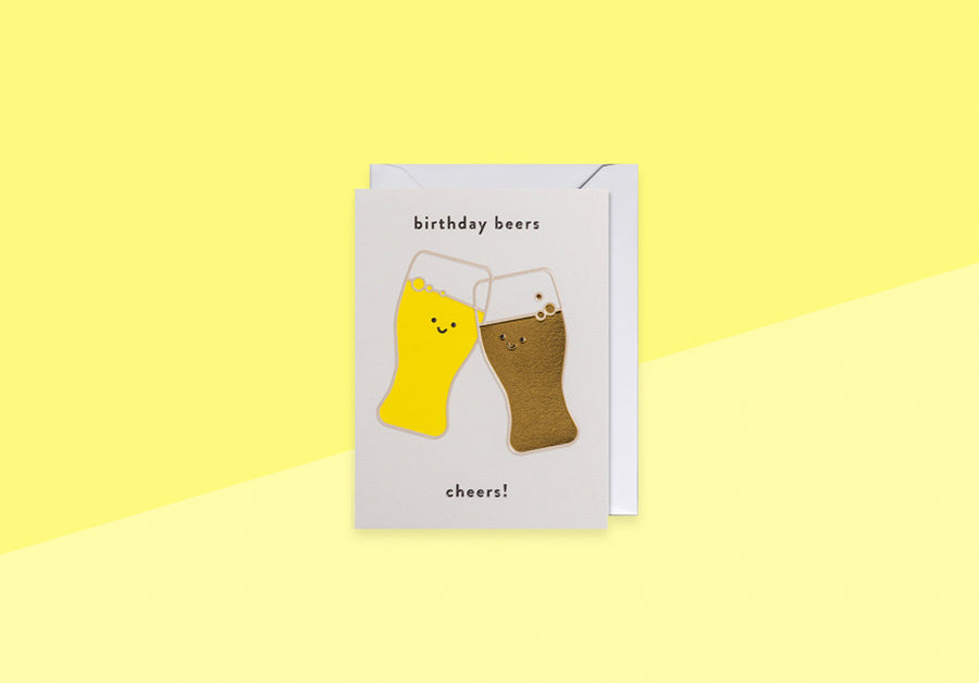 LAGOM COZY - Mini Greeting Card - Birthday Beers