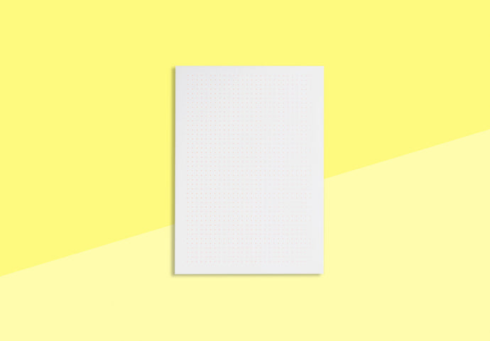 LE TYPOGRAPHE - A5 Notepad - Neon Orange - Dot Grid