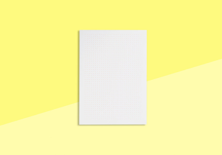 LE TYPOGRAPHE - A5 Notepad - Neon Orange - Dot Grid