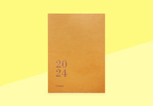 Load image into Gallery viewer, LE TYPOGRAPHE - Monthly Agenda 2024 - A5+ - Mustard