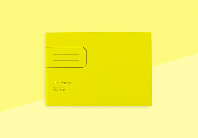 LE TYPOGRAPHE - Notizbuch B6 - Neon Gelb