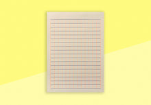 Load image into Gallery viewer, LE TYPOGRAPHE - A5 Notepad - Orange and Blue - Grid