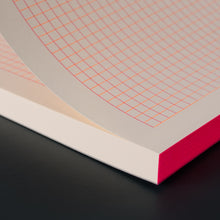 Load image into Gallery viewer, LE TYPOGRAPHE - A5 Notepad - Neon Pink/Orange - Grid