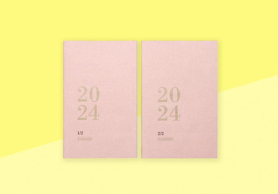 LE TYPOGRAPHE - Weekly Agenda 2024 - A6 - Old Rose