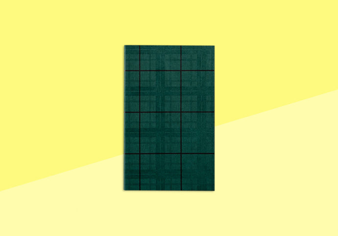 LE TYPOGRAPHE - Notebook Tartan - Green