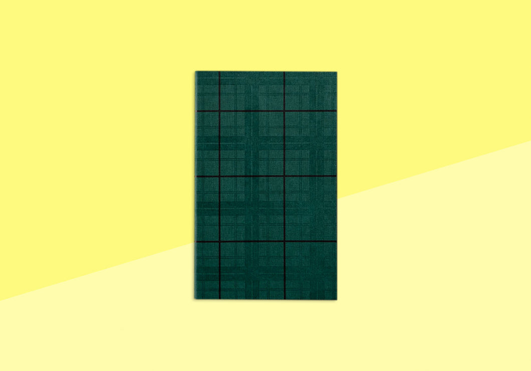 LE TYPOGRAPHE - Notebook Tartan - Green