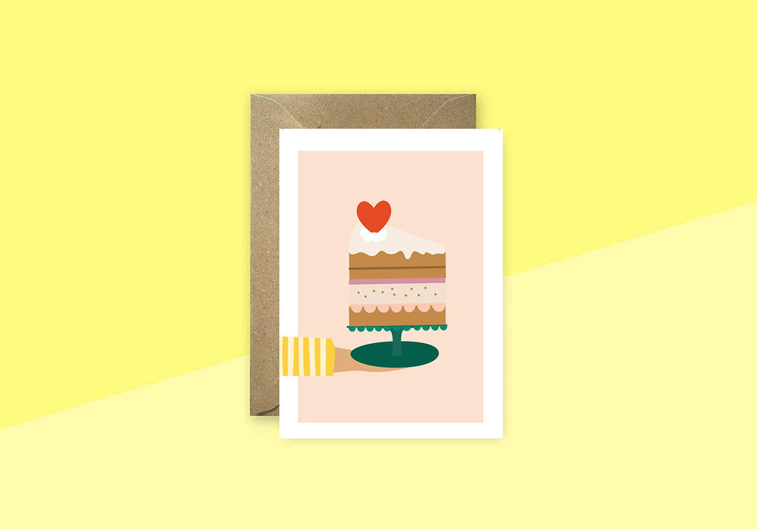 LINIENWERK - Postkarte - Kuchen
