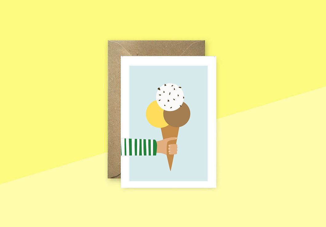 LINIENWERK - Greeting Card - Gelato Grüße