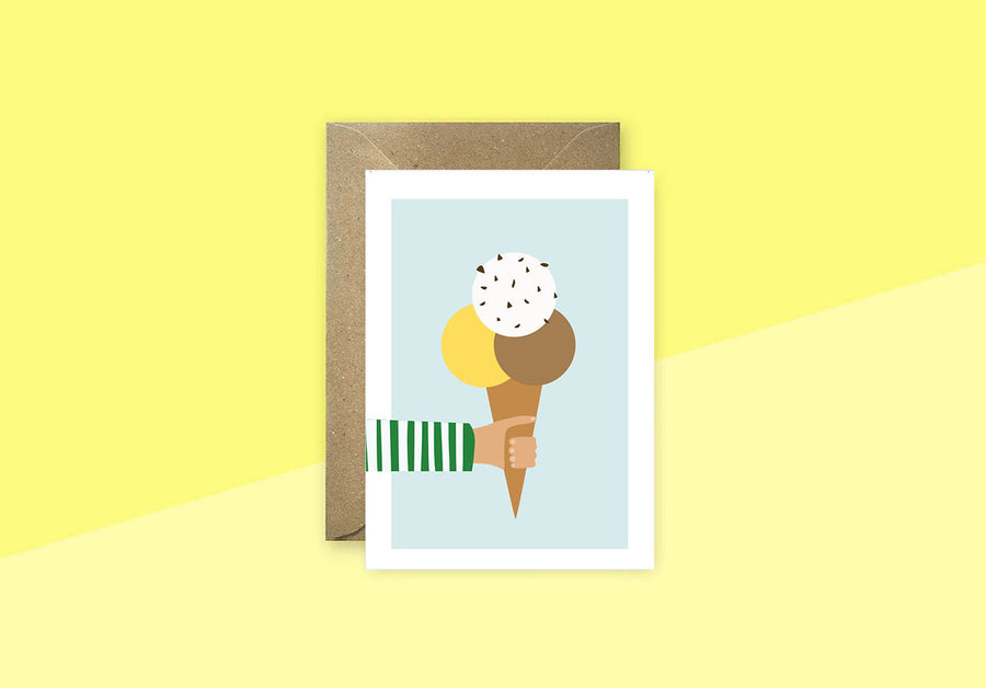 LINIENWERK - Greeting Card - Gelato Grüße