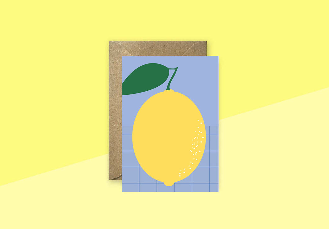 LINIENWERK - Greeting Card - Lemon Lavender