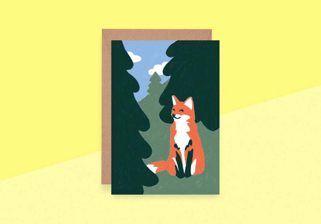 SOUS-BOIS - Greeting card - Fox
