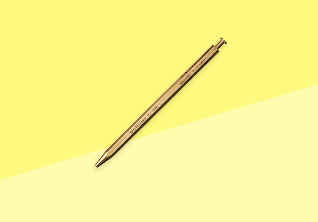 MARK'S STYLE - DAYS Brass Gel Pen - Gold