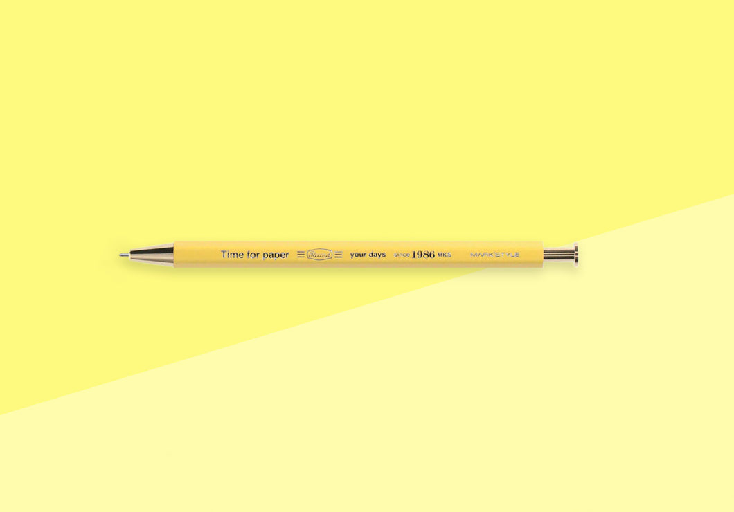 MARK'S STYLE - Gel Ball Pen - Time for paper - Yellow