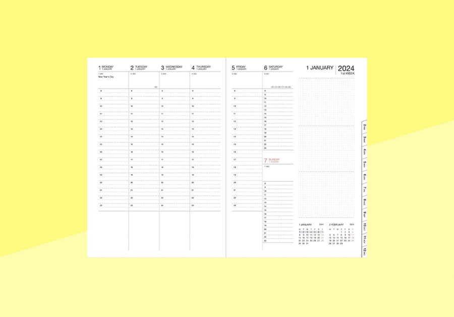 MARK'S - A5 Kalender 2023/2024 - Colors - Rot
