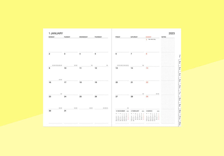MARK'S - Kalender 2023/2024 - A5 Vertikal Refill
