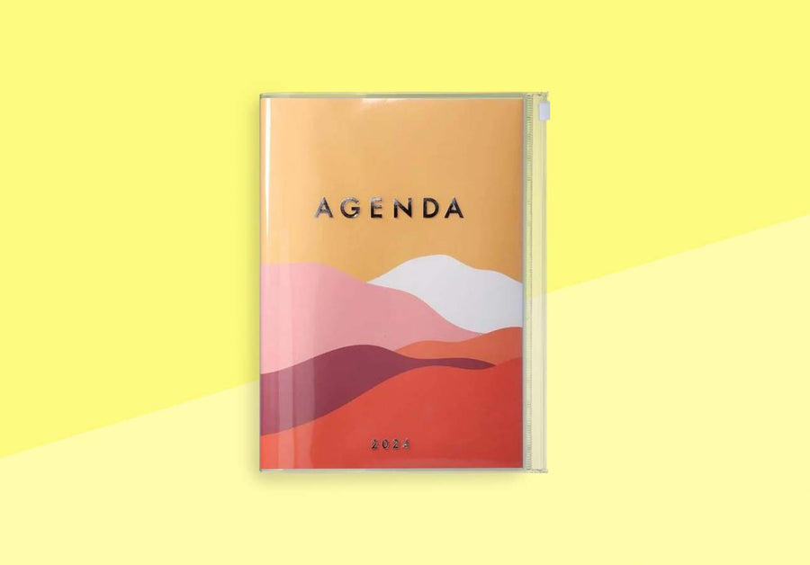 MARK'S - A5 Diary 2023/2024 - Mountain - Orange