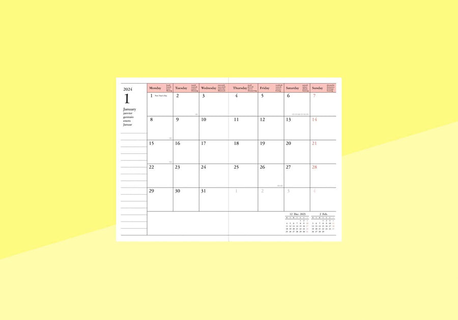 MARK'S - A6 Kalender 2023/2024 - Storage.it - Orange