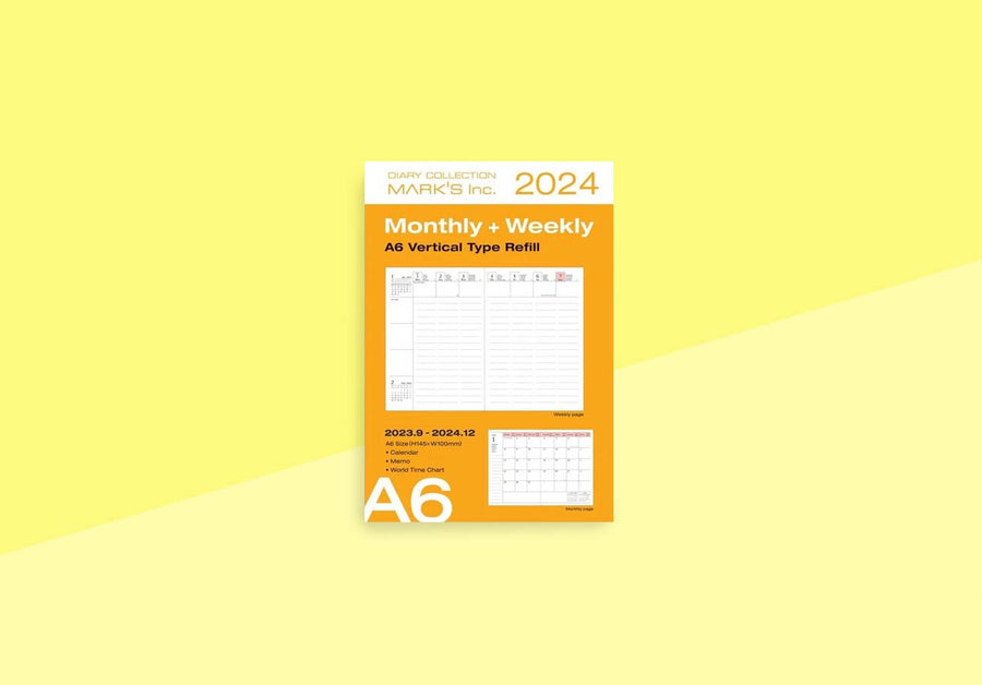 MARK'S - Kalender 2023/2024 - A6 Vertikal Refill