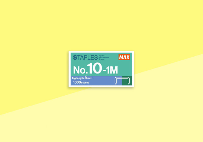 MAX - Heftklammern Nr.10 - Metallgrau