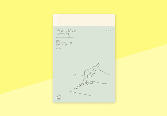 MIDORI - MD Notizbuch Kalender - A5 Thin 2026