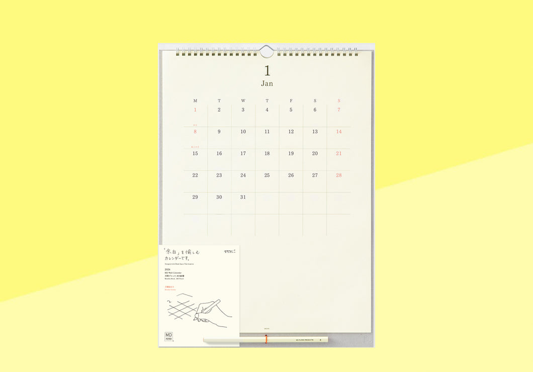 MIDORI - MD Wandkalender 2024