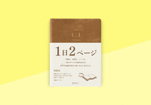 Laden Sie das Bild in den Galerie-Viewer, MIDORI - Diary Hibino 2025 - A6 Camel