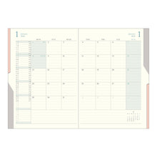 Laden Sie das Bild in den Galerie-Viewer, MIDORI - Double Schedule 2024 - B6 Beige 