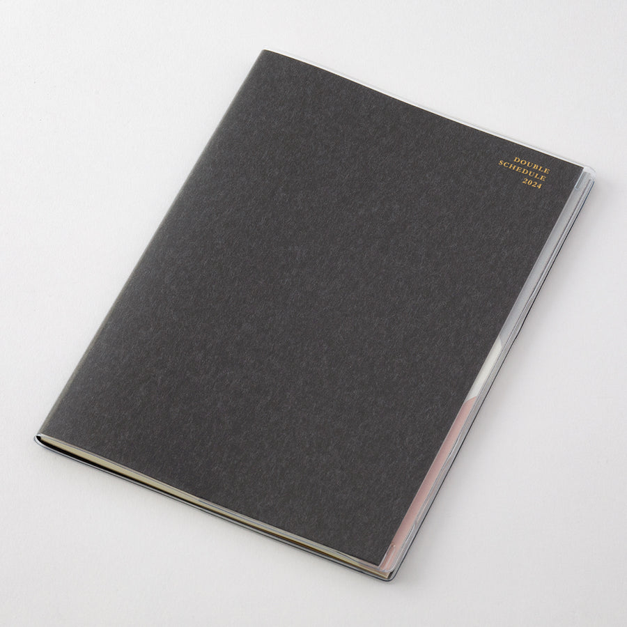 MIDORI - Double Schedule 2024 - B6 schwarz