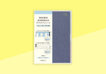 Laden Sie das Bild in den Galerie-Viewer, MIDORI - Double Schedule To Do 2024 - B6 Blau