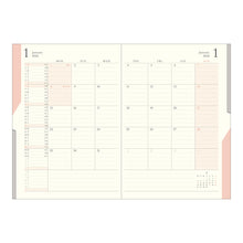 Laden Sie das Bild in den Galerie-Viewer, MIDORI - Double Schedule To Do 2024 - B6 Blau