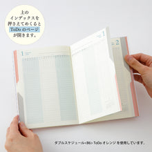 Laden Sie das Bild in den Galerie-Viewer, MIDORI - Double Schedule To Do 2024 - B6 Blau