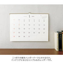 Load image into Gallery viewer, MIDORI - Hanger Calendar 2024