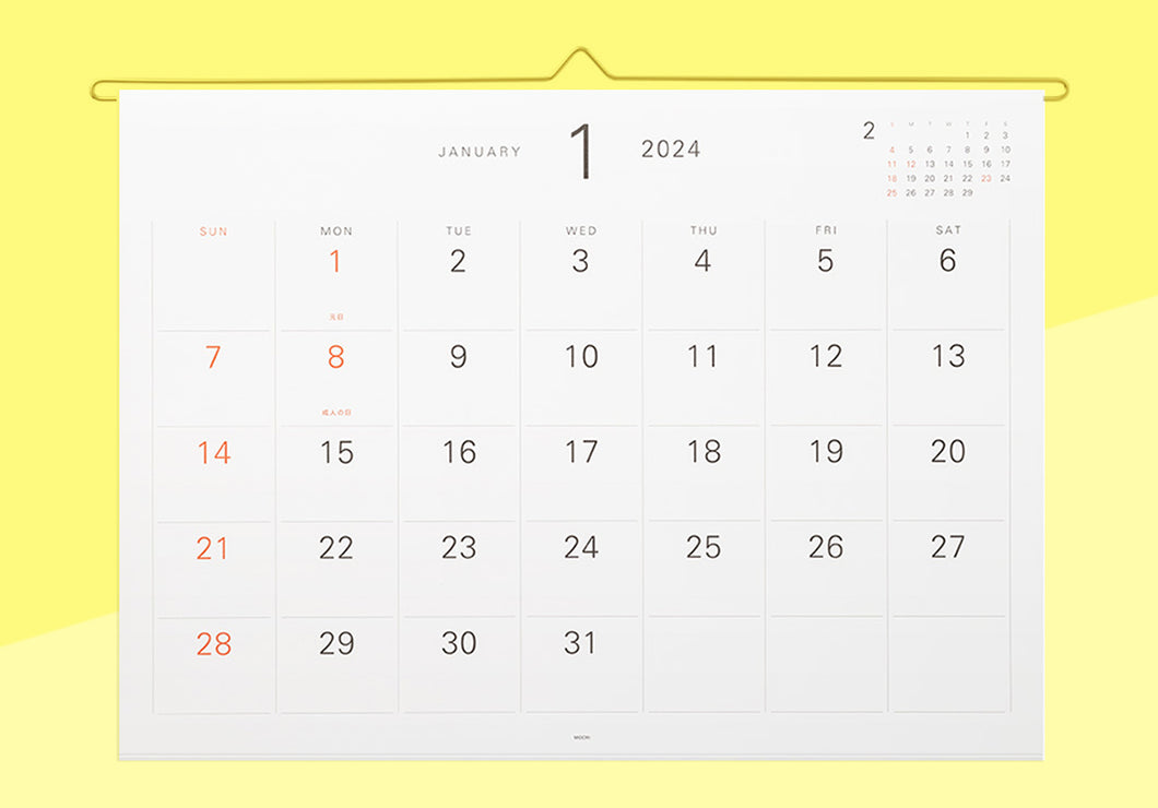 MIDORI - Hanger Calendar 2024