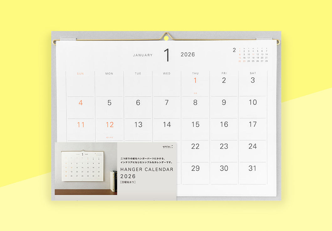 MIDORI - Hängekalender 2026