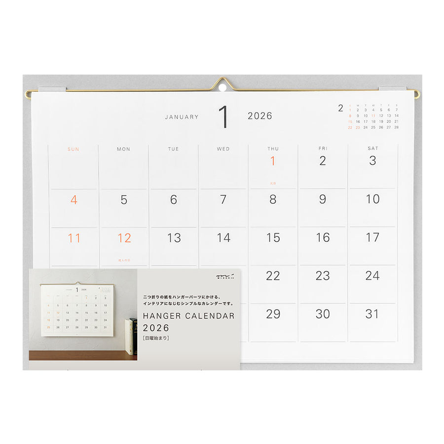 MIDORI - Hängekalender 2026