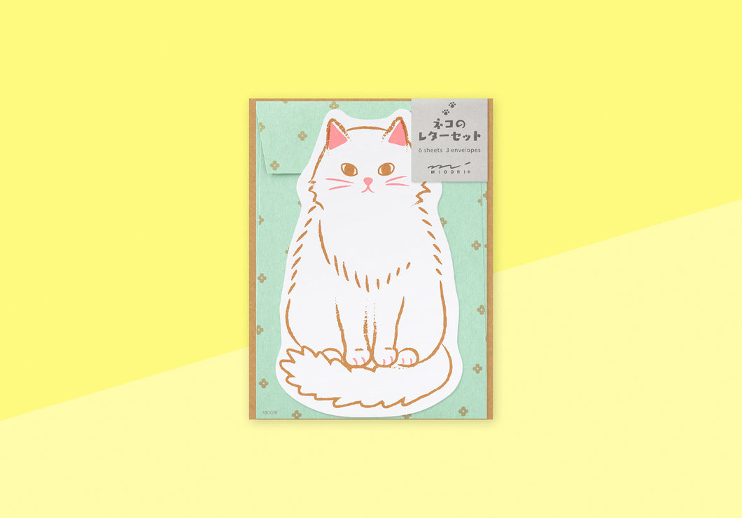 MIDORI - Letter Set - Die-cut Cat