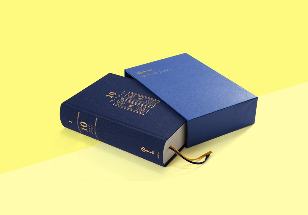 MIDORI - 10-Jahres-Tagebuch - Blau