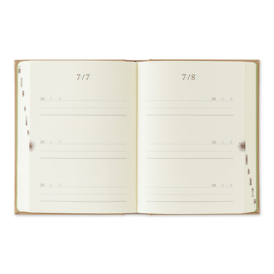 MIDORI - 3 Year Diary Gate Mini - Beige
