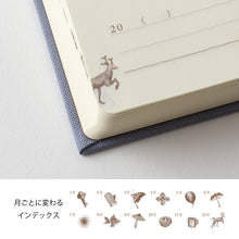 Load image into Gallery viewer, MIDORI - 3 Year Diary Gate Mini - Blue Purple