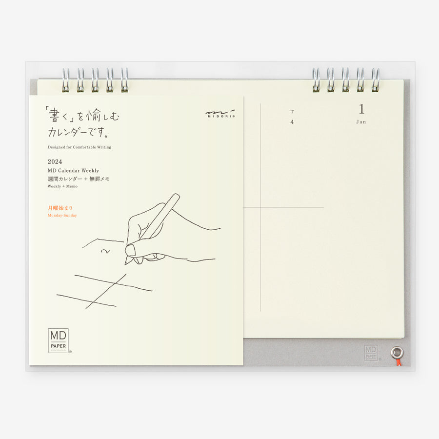 MIDORI - MD Desk Calendar Week 2024