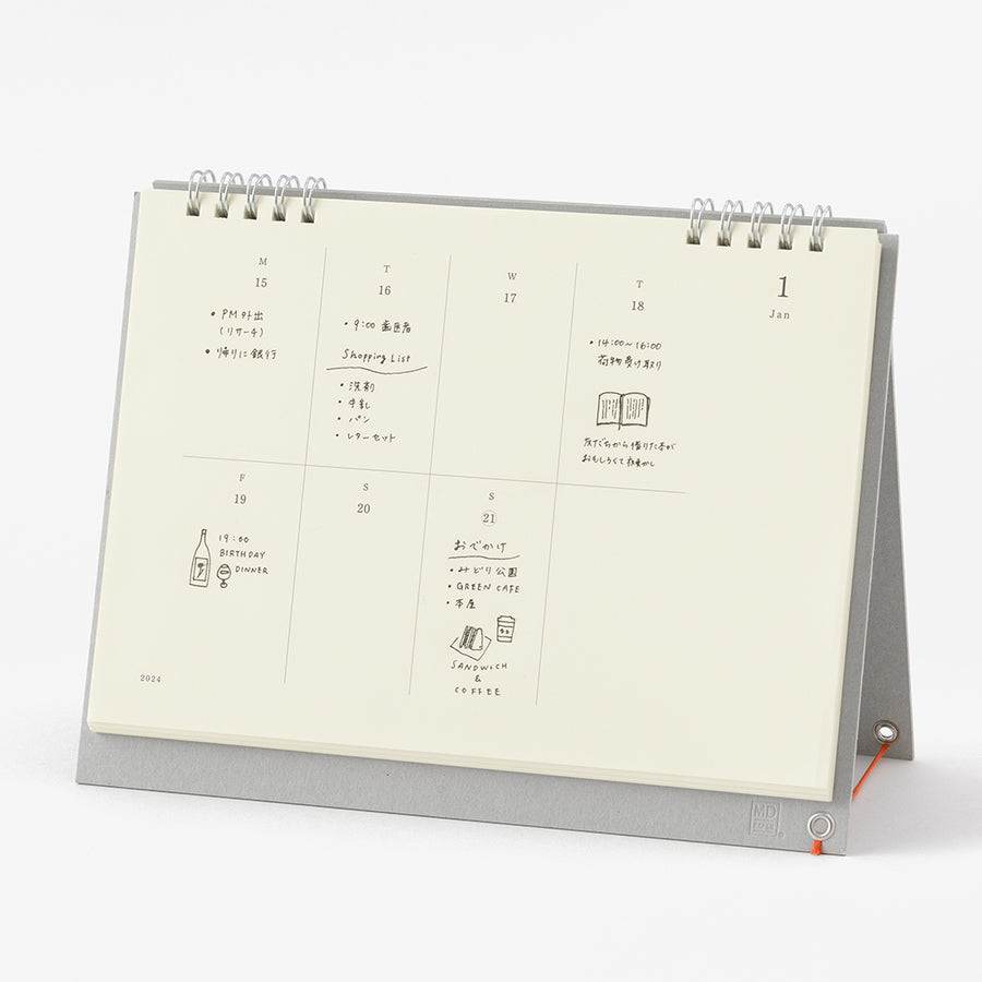 MIDORI - MD Wochen-Tischkalender 2024