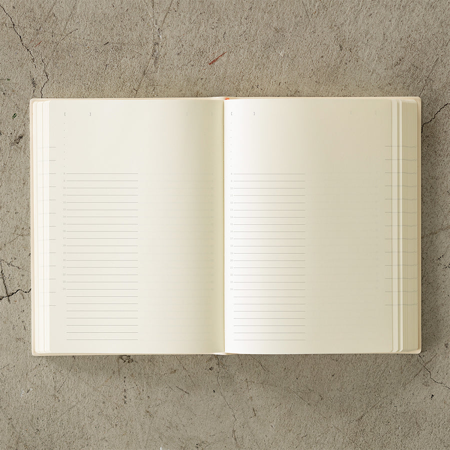 MIDORI - MD Notizbuch Kalender - A5 - 1 Day 1 Page 2025