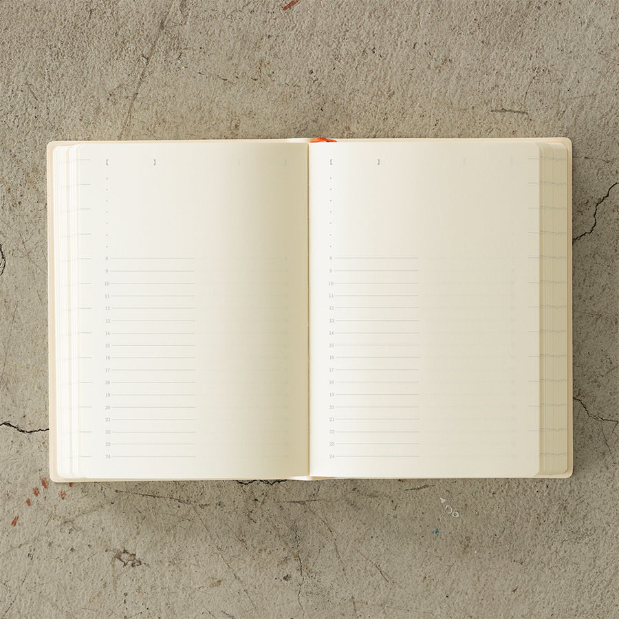 MIDORI - MD Notizbuch Kalender - A6 - 1 Day 1 Page 2026
